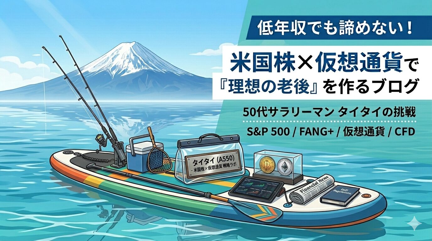 低年収でも諦めない！米国株×仮想通貨で『理想の老後』を作るブログ